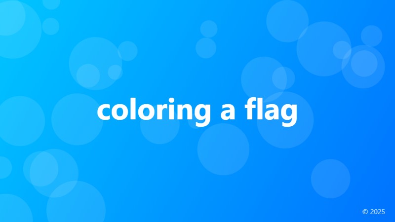 coloring a flag