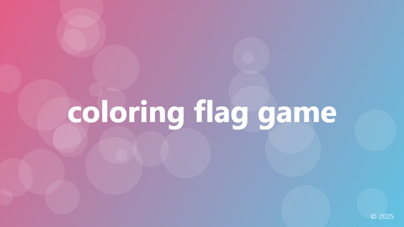 coloring flag game