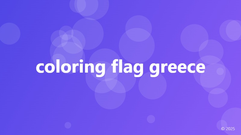 coloring flag greece