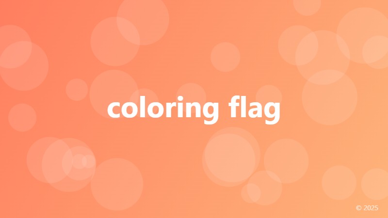 coloring flag