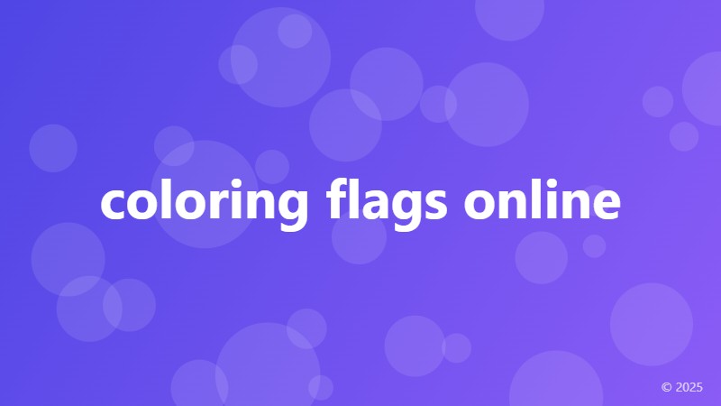 coloring flags online