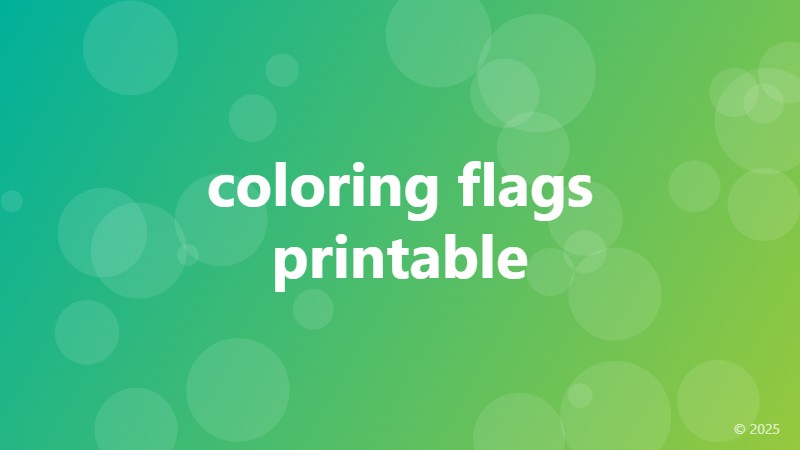 coloring flags printable