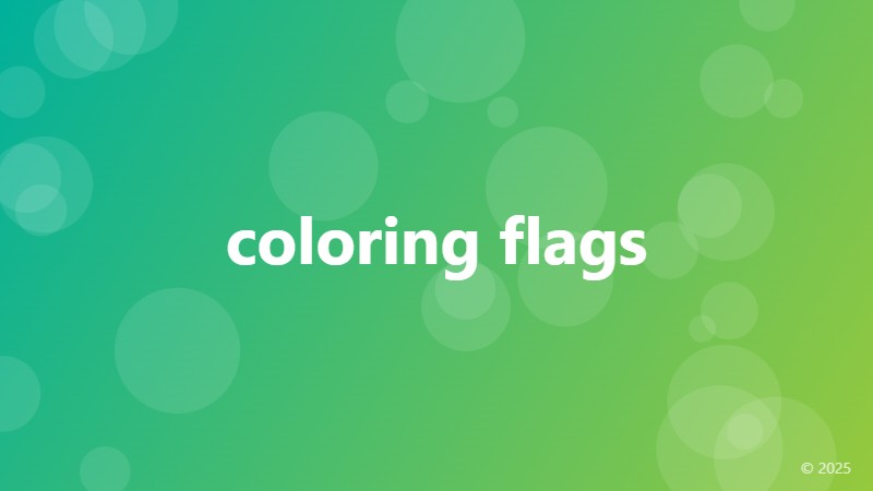 coloring flags
