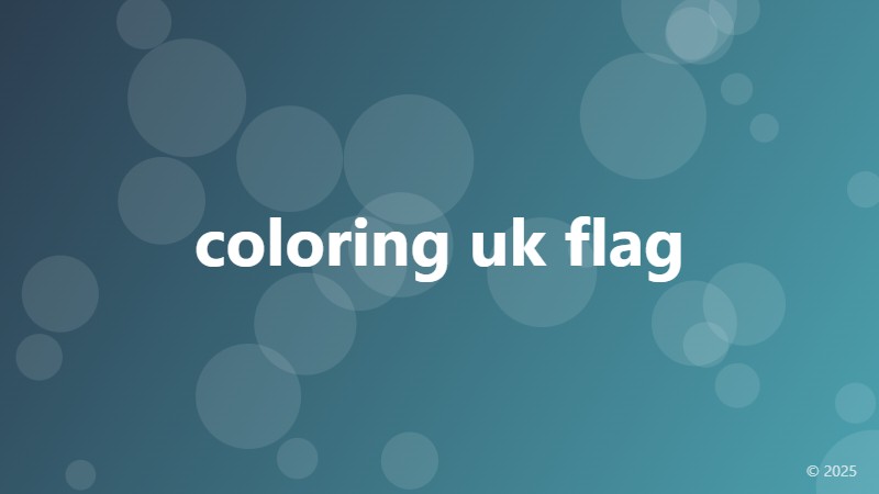 coloring uk flag