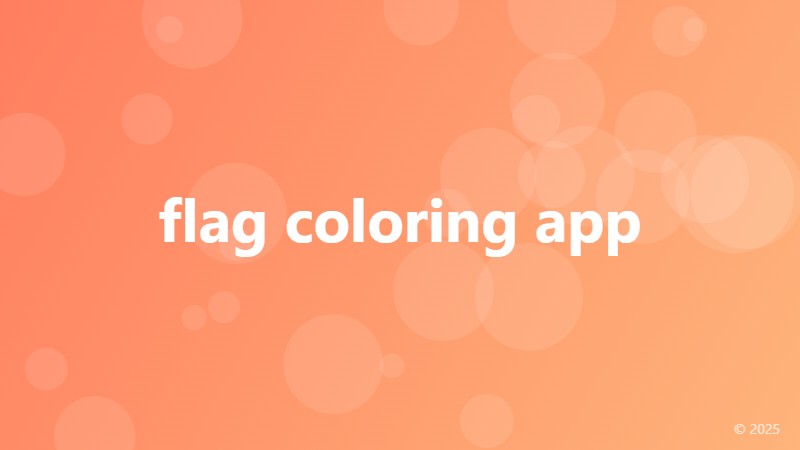 flag coloring app