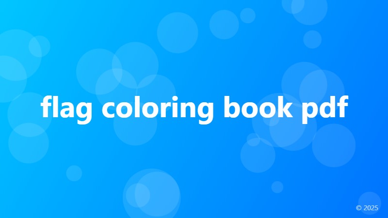 flag coloring book pdf
