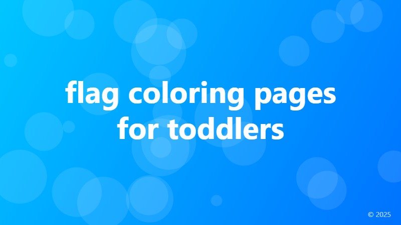 flag coloring pages for toddlers