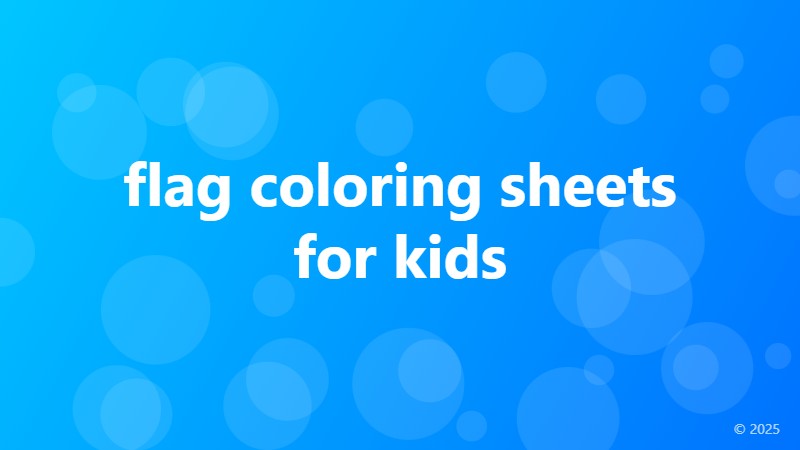 flag coloring sheets for kids