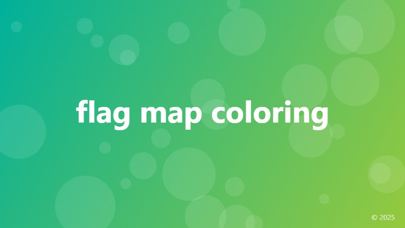 flag map coloring